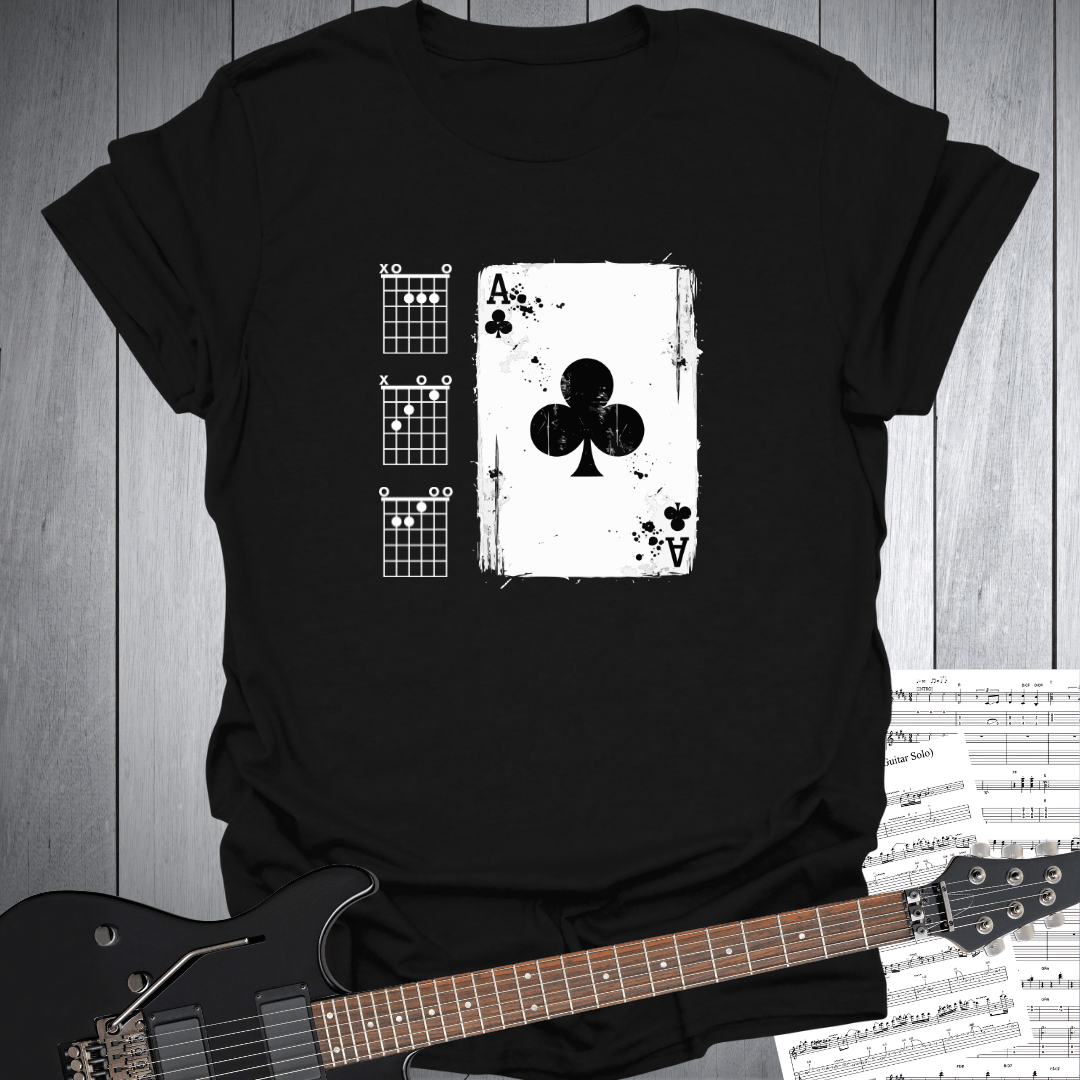 Ace of Clubs Guitar T-Shirt