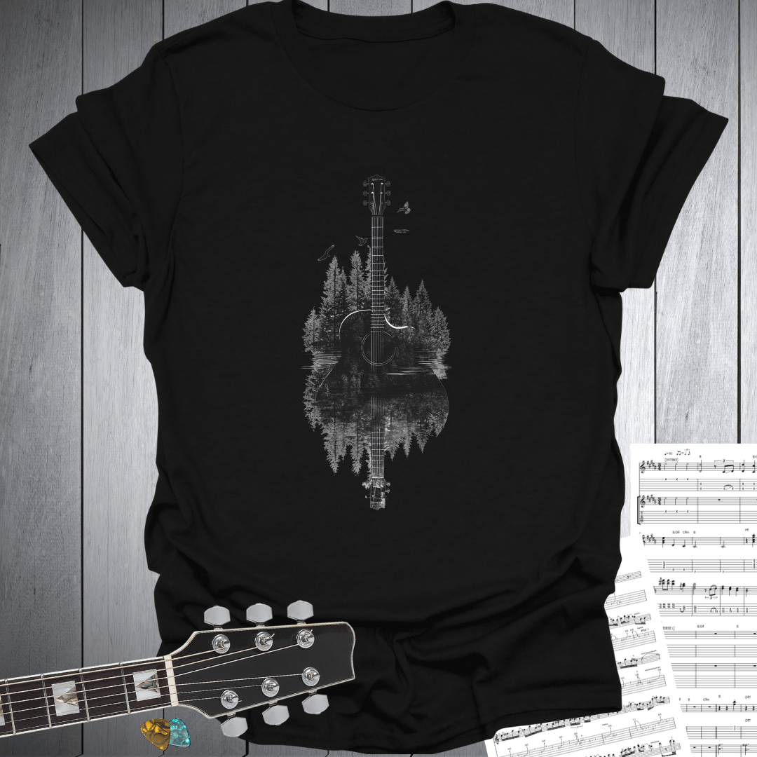 Calm Lake Guitar T-Shirt