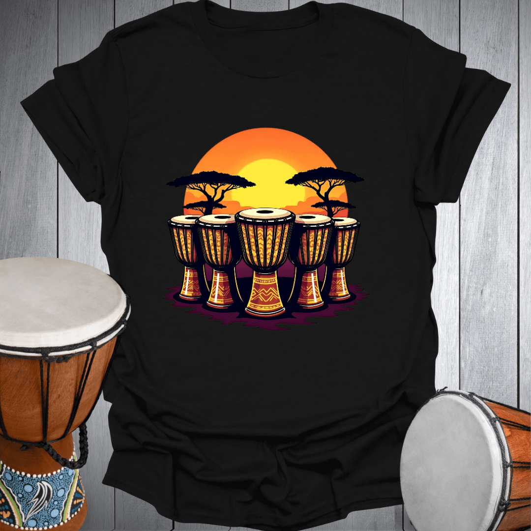 Djembe Drum Sunset T-Shirt