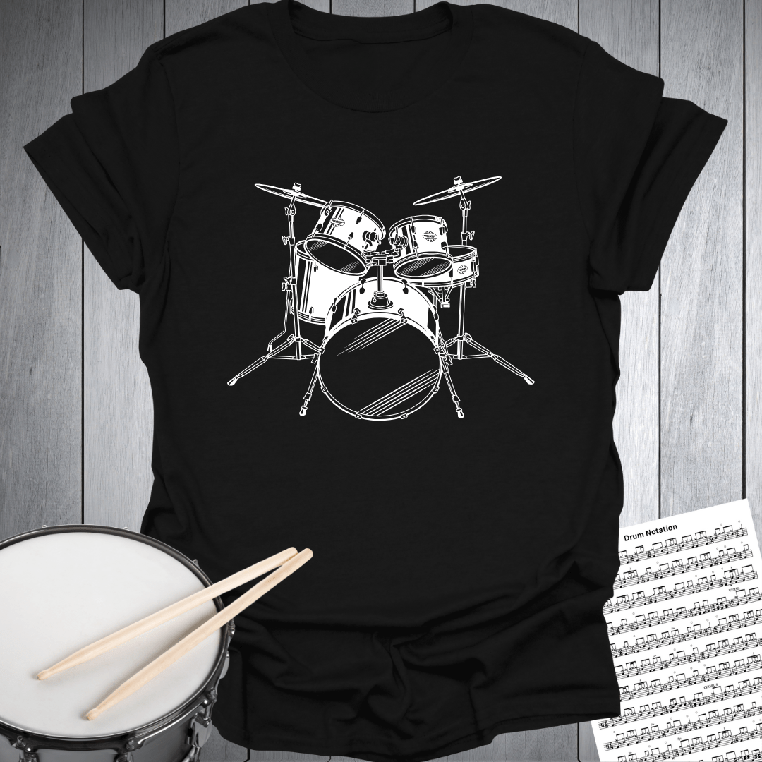 Drum Set Graphic T-Shirt