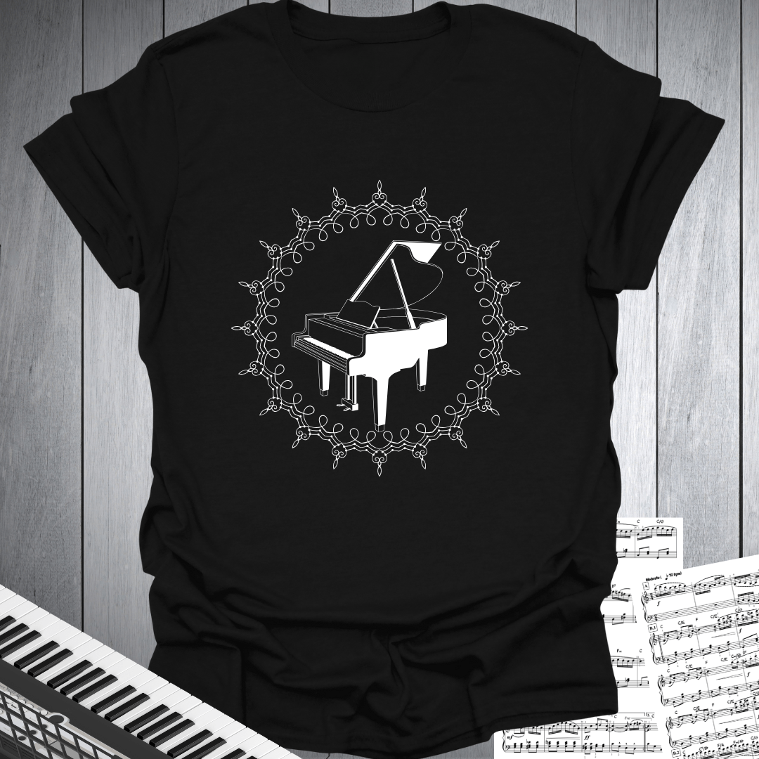 Grand Piano Mandala T-Shirt