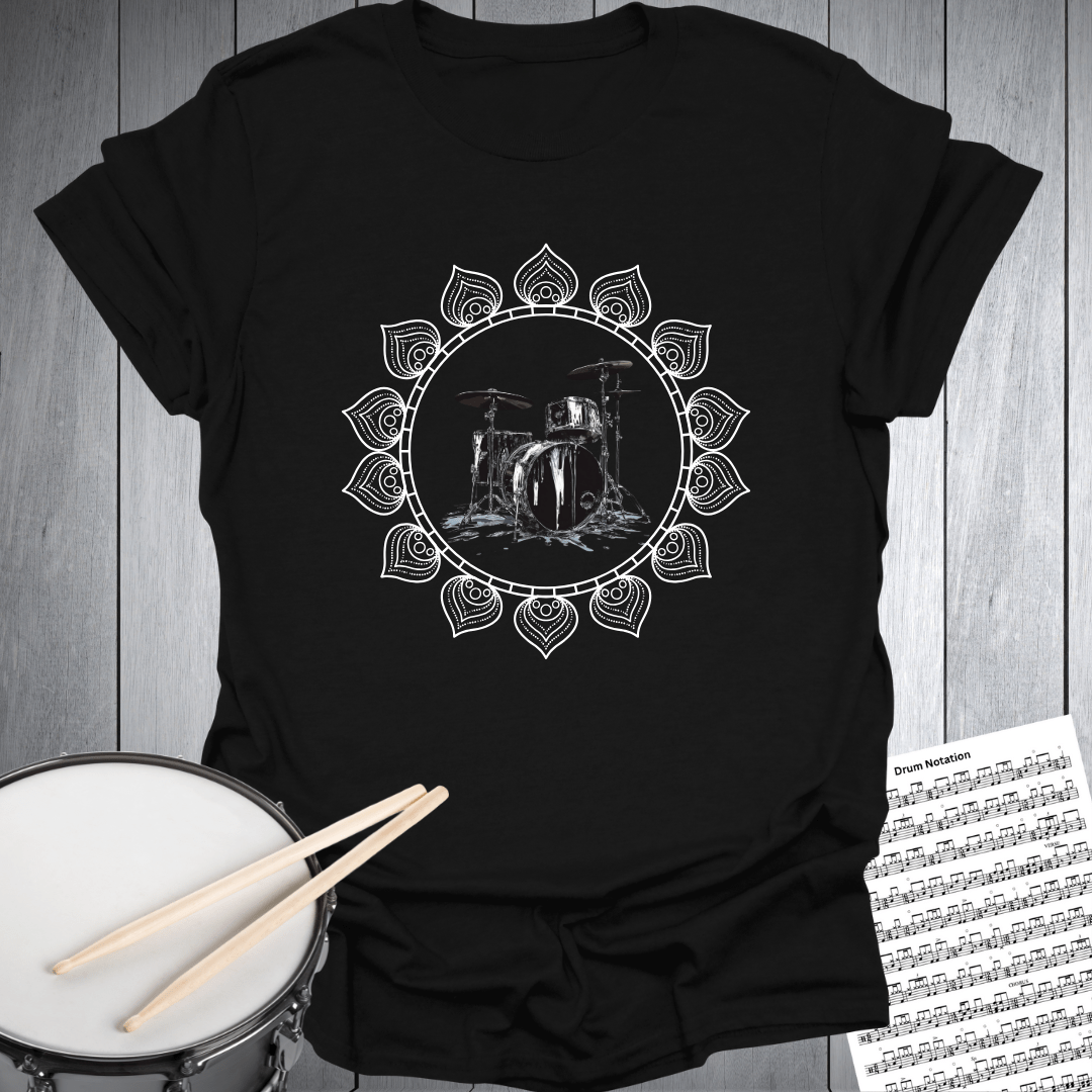 Mandala Drum Melting T-Shirt