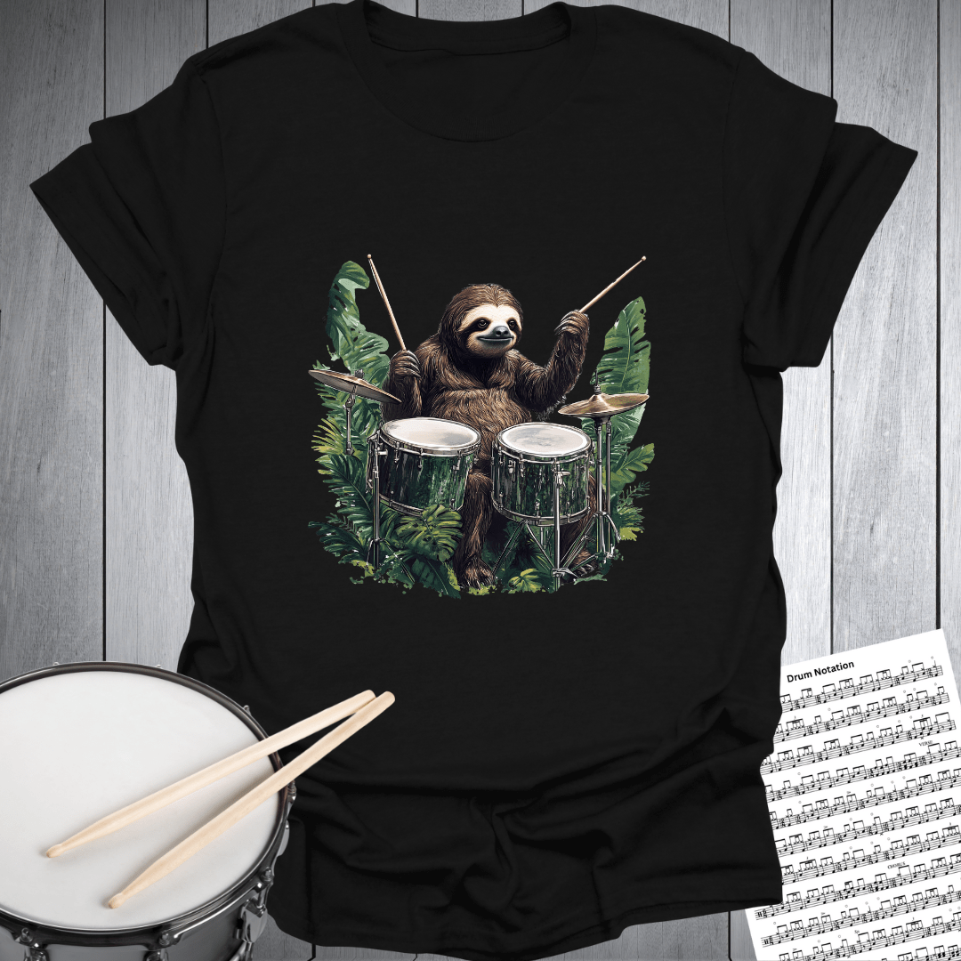No Sloth Drumming T-Shirt