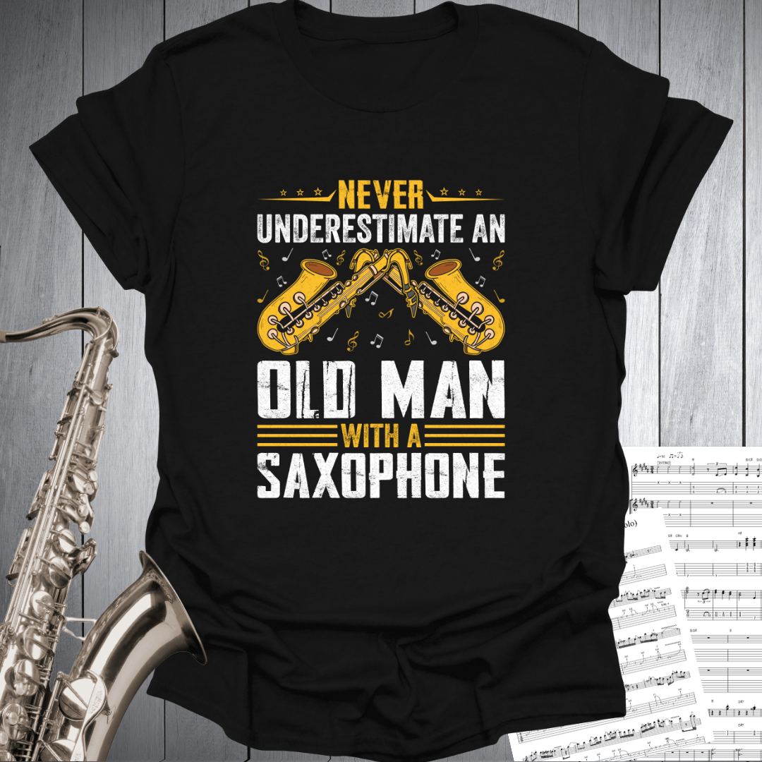 Old Man With Sax T-Shirt