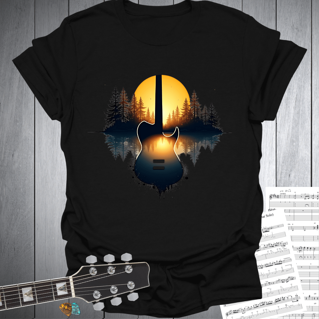 Sunset Guitar Serenity T-Shirt
