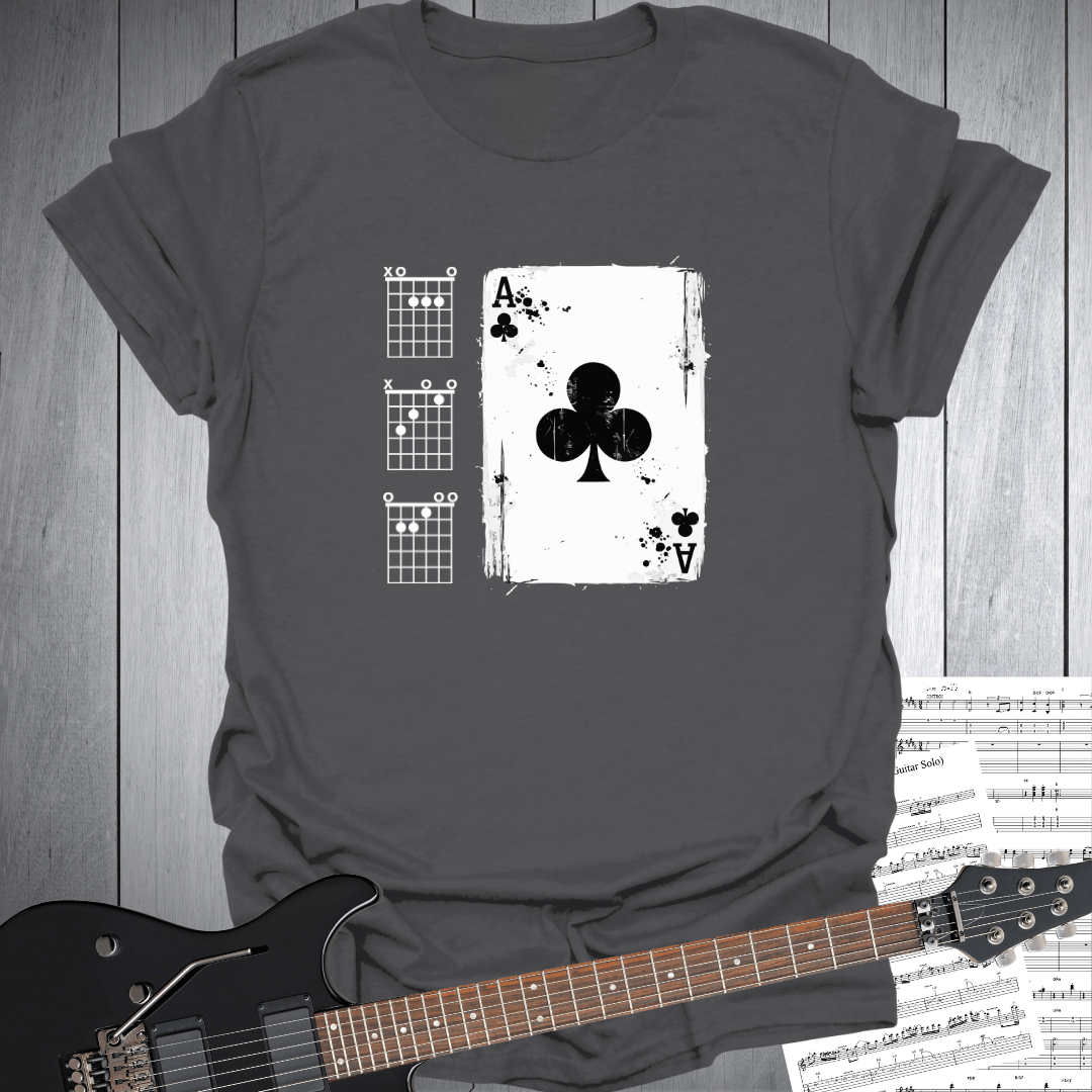 Ace of Clubs Guitar T-Shirt