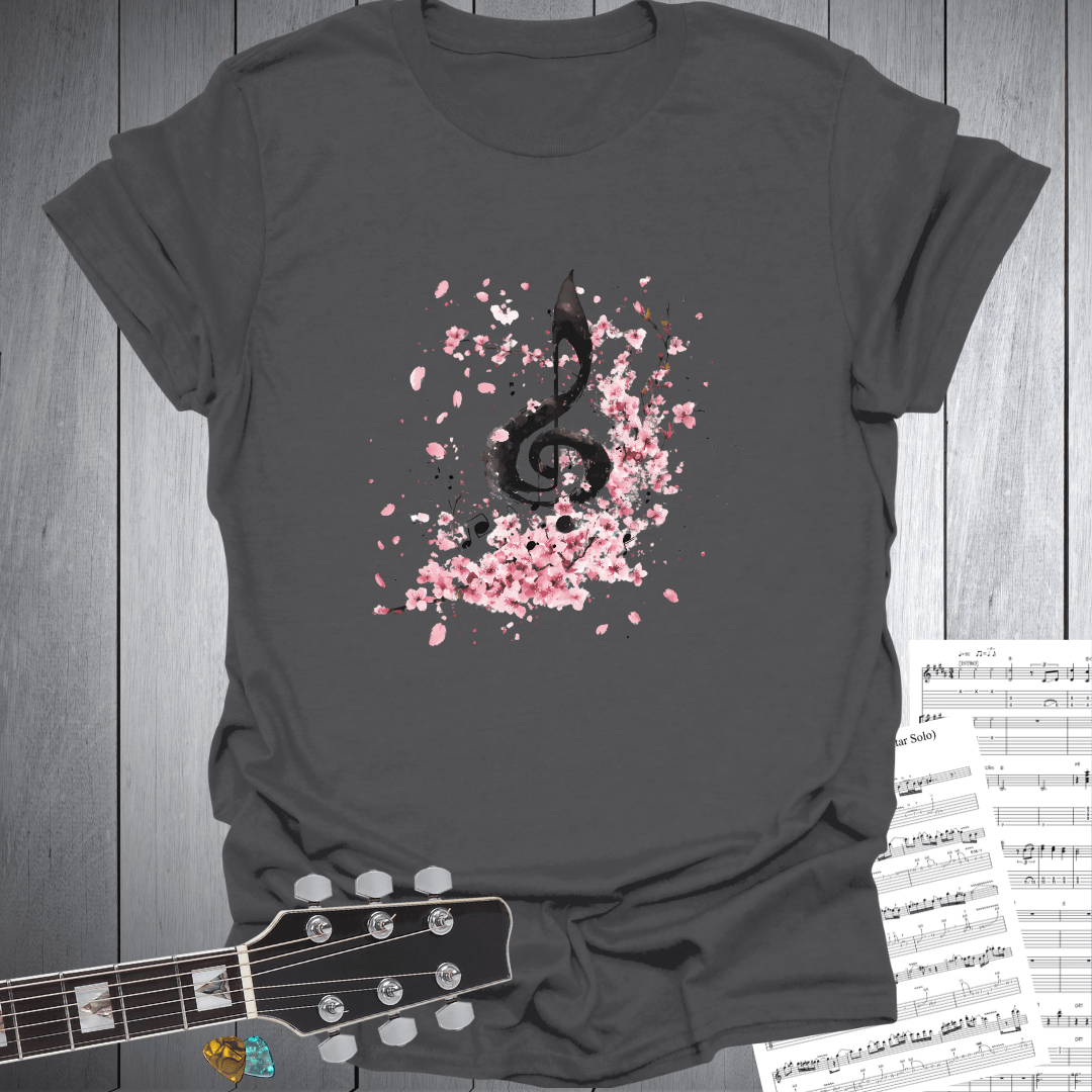 Cherry Blossom Harmony Note T-Shirt
