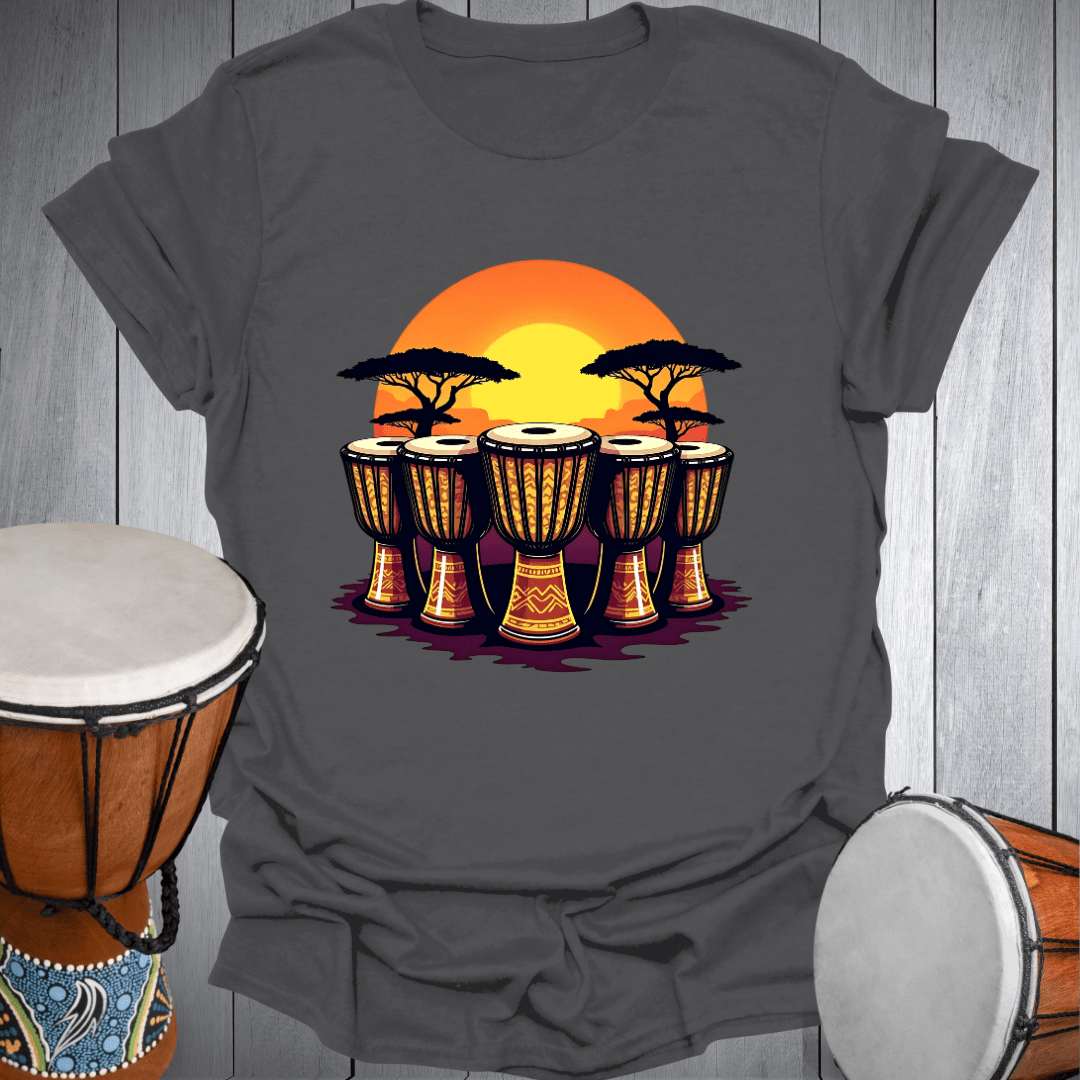 Djembe Drum Sunset T-Shirt