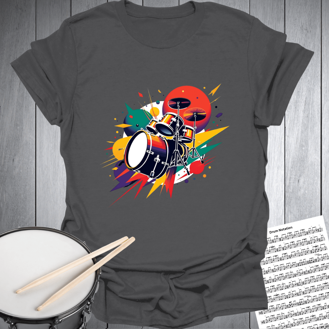 Dynamic Drumset Graphic T-Shirt