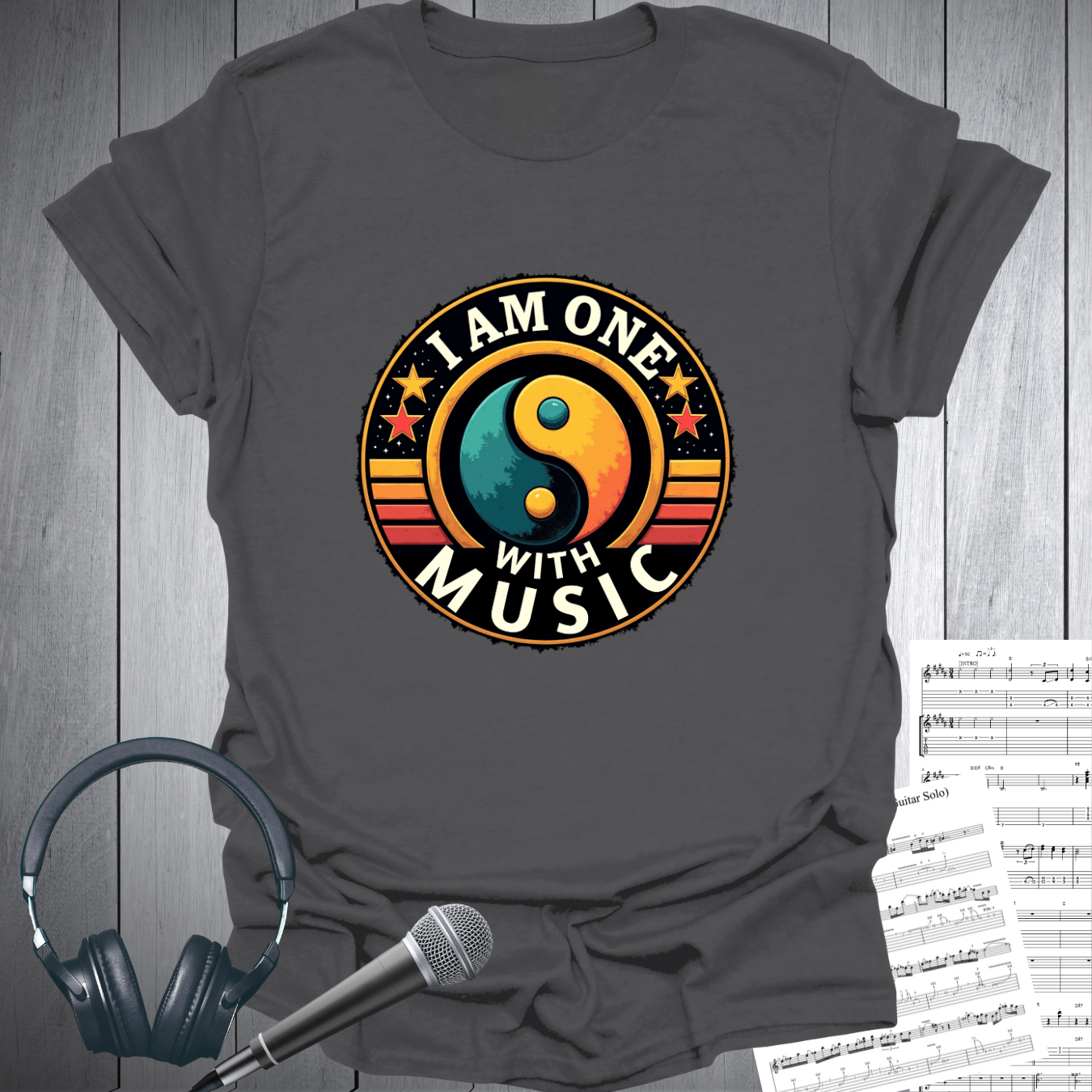 I Am One with Music T-Shirt for Music Lovers