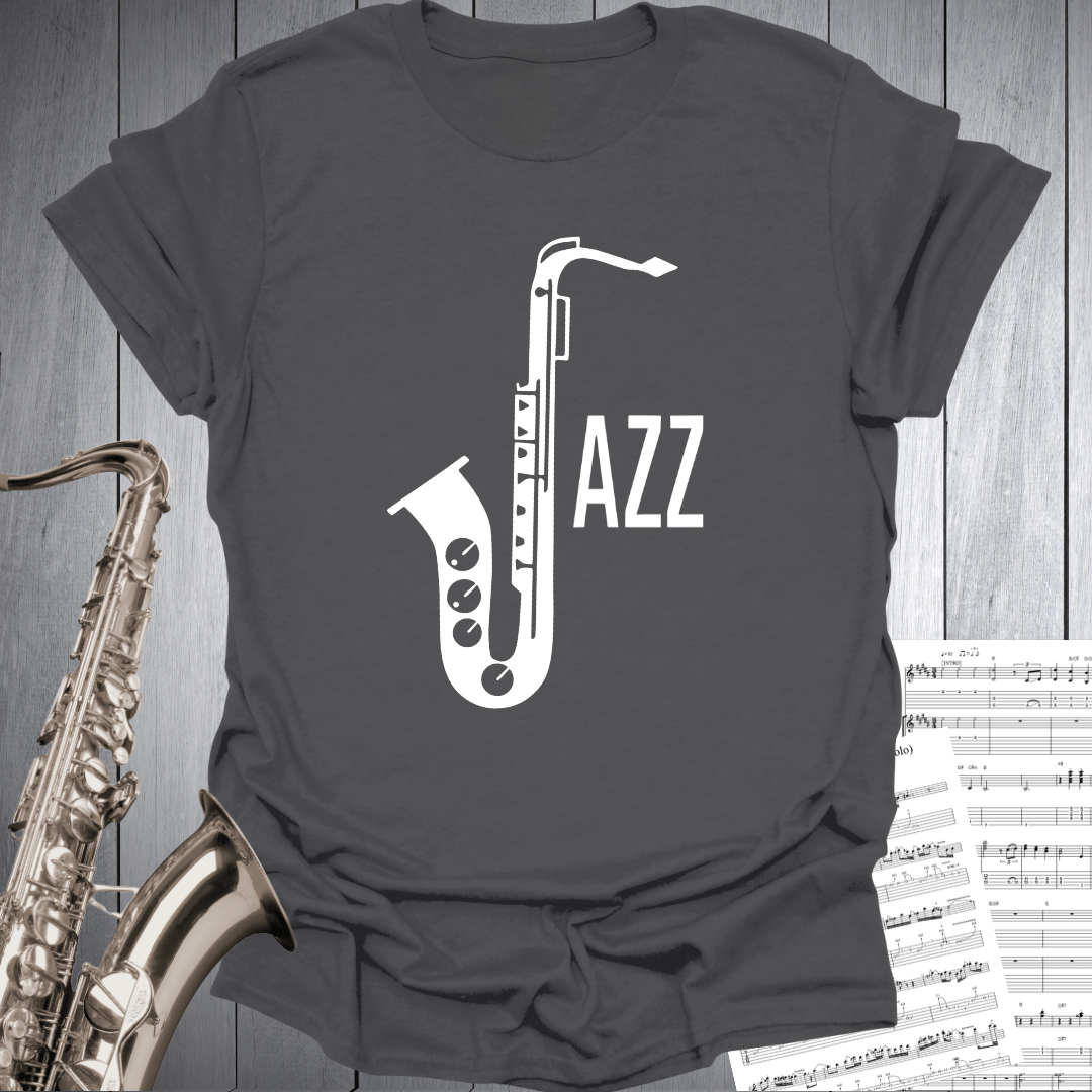 Minimalist Jazz Sax Tee T-Shirt
