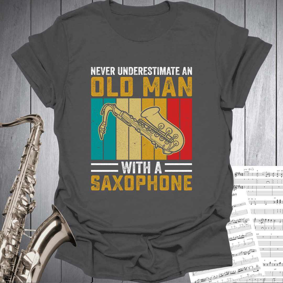 Old Man With Saxophone T-Shirt