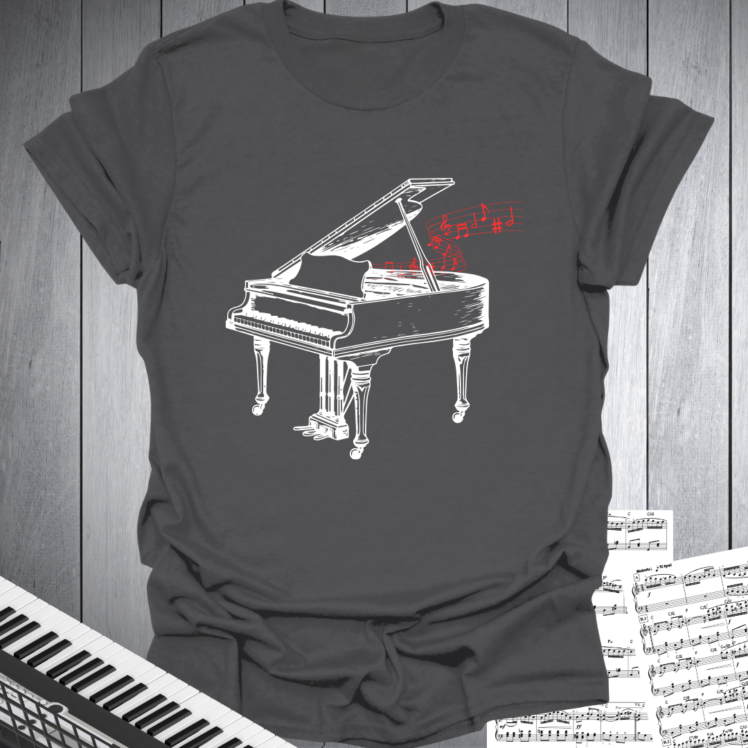 Piano And Notes T-Shirt