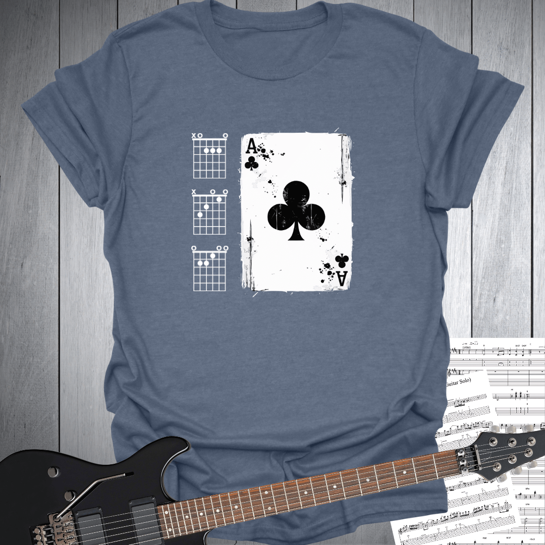 Ace of Clubs Guitar T-Shirt