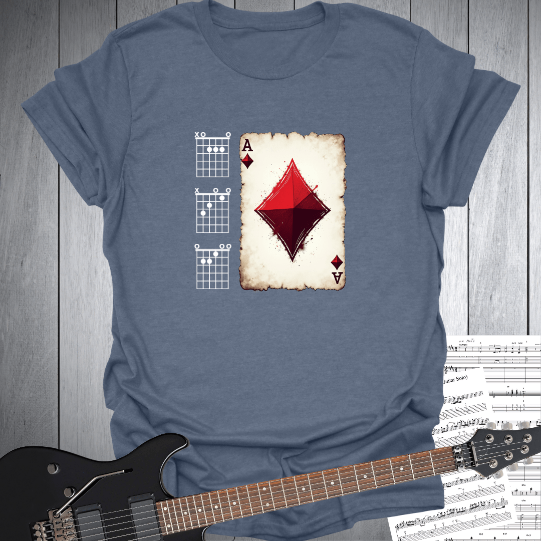 Ace of Diamonds Guitar Chord T-Shirt