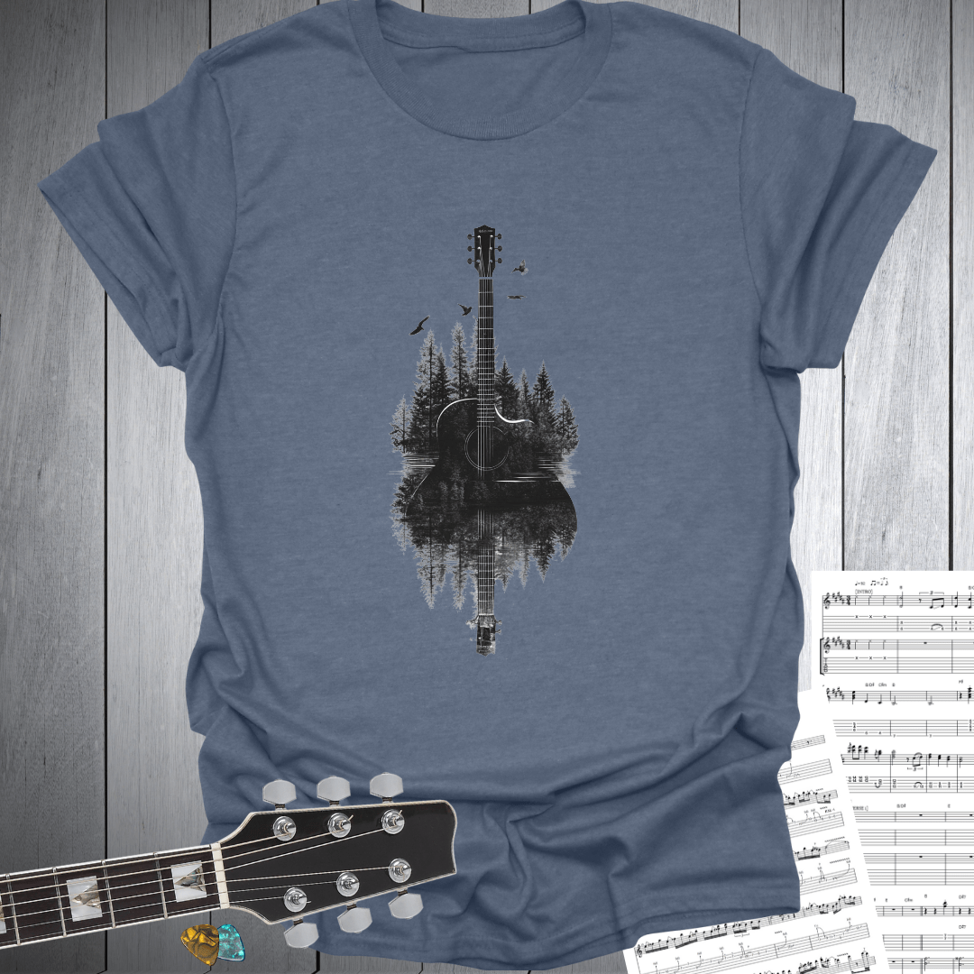 Calm Lake Guitar T-Shirt