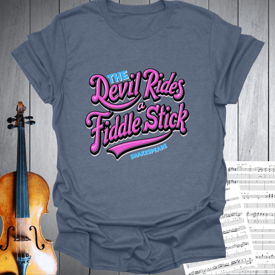 Devil Rides Fiddle Stick T-Shirt