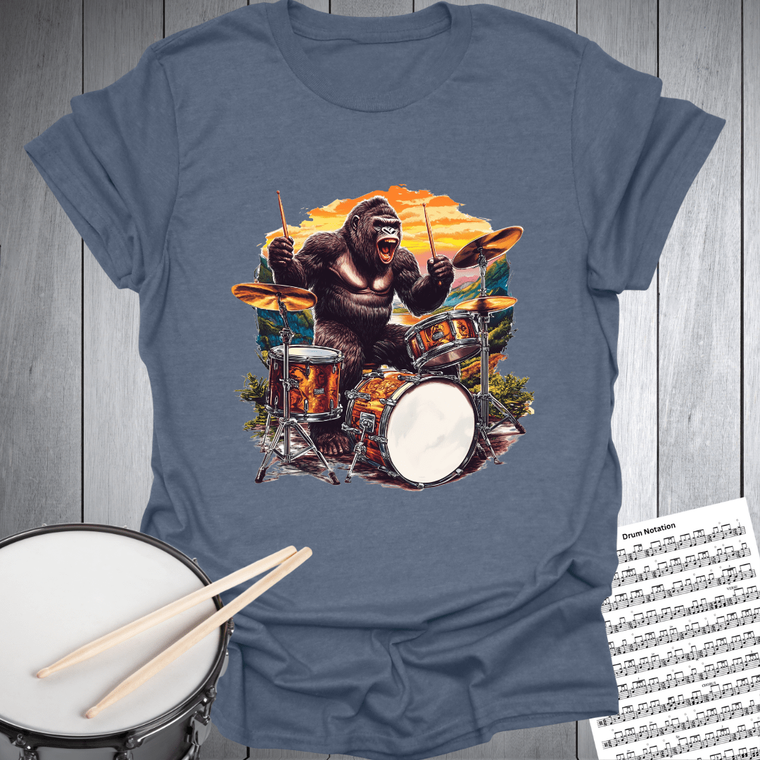 Gorilla Drummer T-Shirt