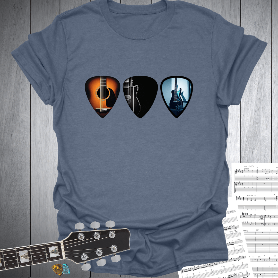 Guitar Pick Trio T-Shirt