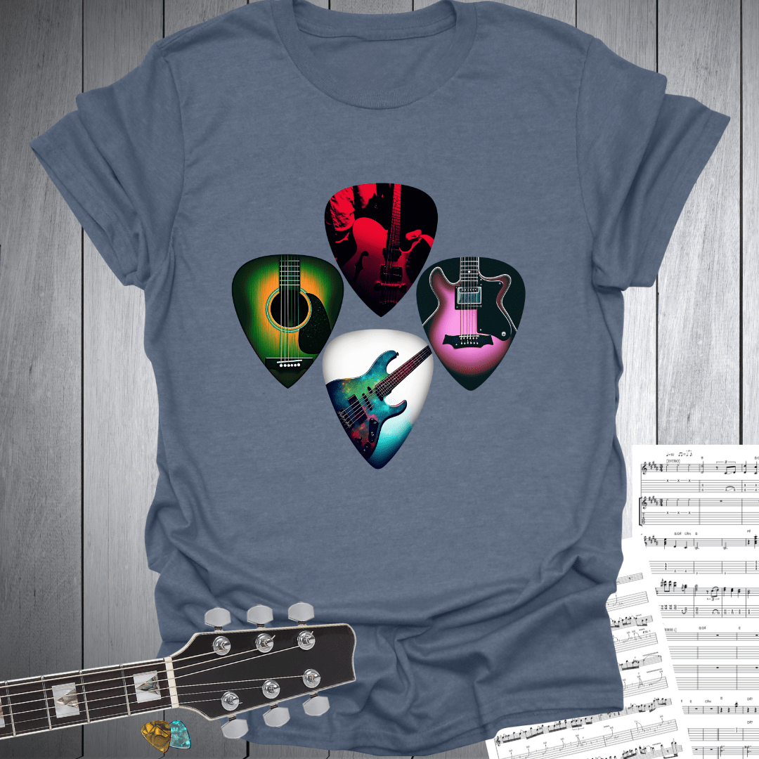 Guitar Picks Graphic T-Shirt