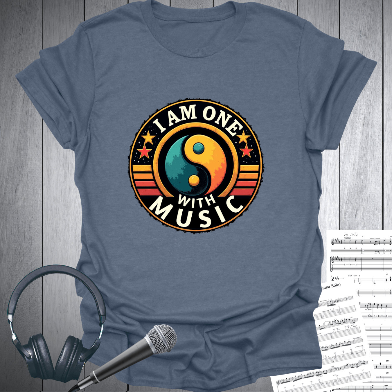 I Am One with Music T-Shirt for Music Lovers