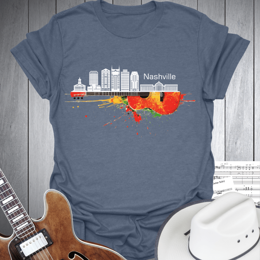 Nashville Guitar Skyline T-Shirt