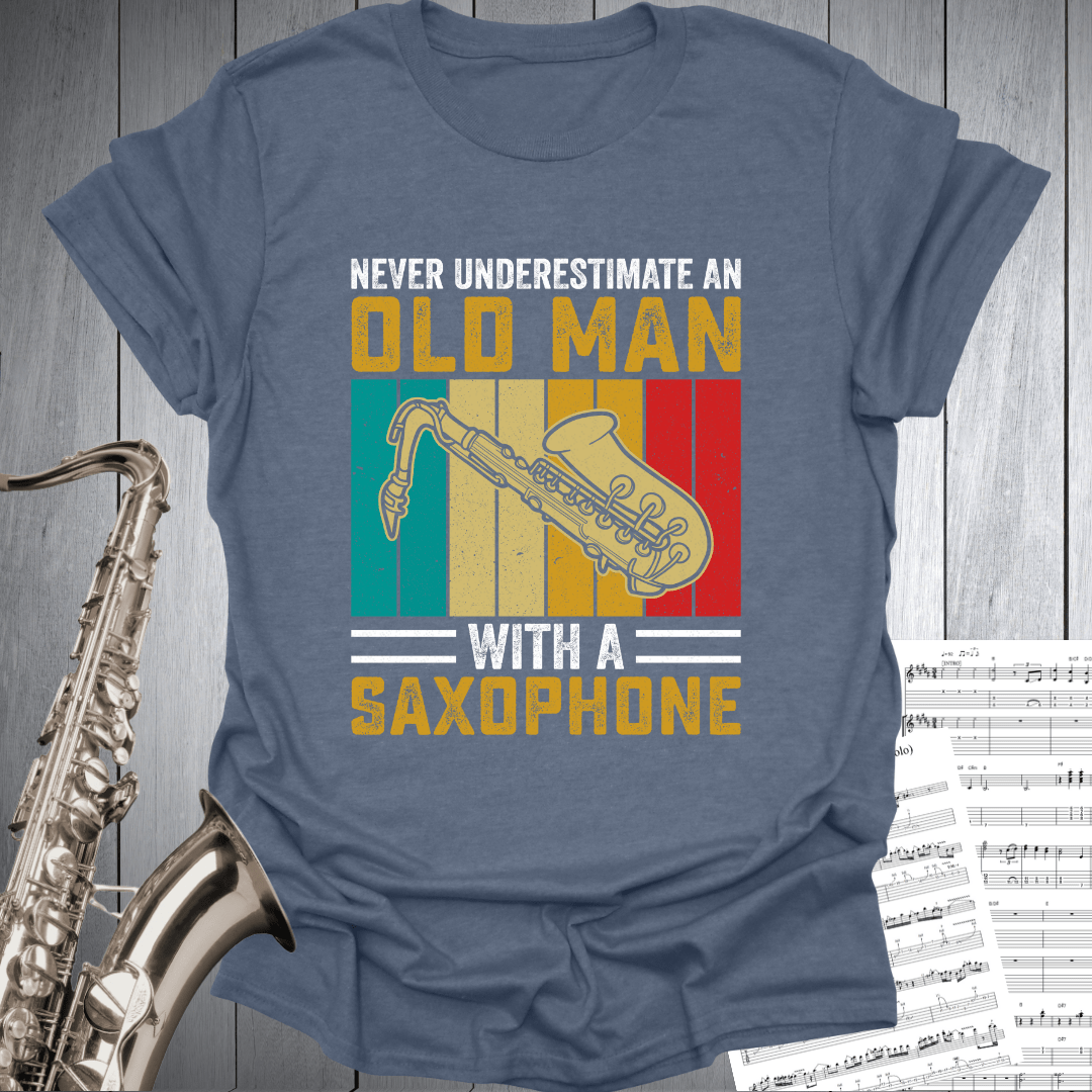 Old Man With Saxophone T-Shirt