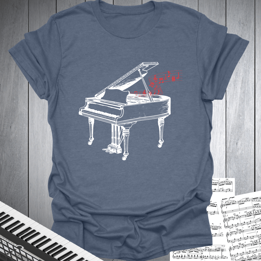 Piano And Notes T-Shirt