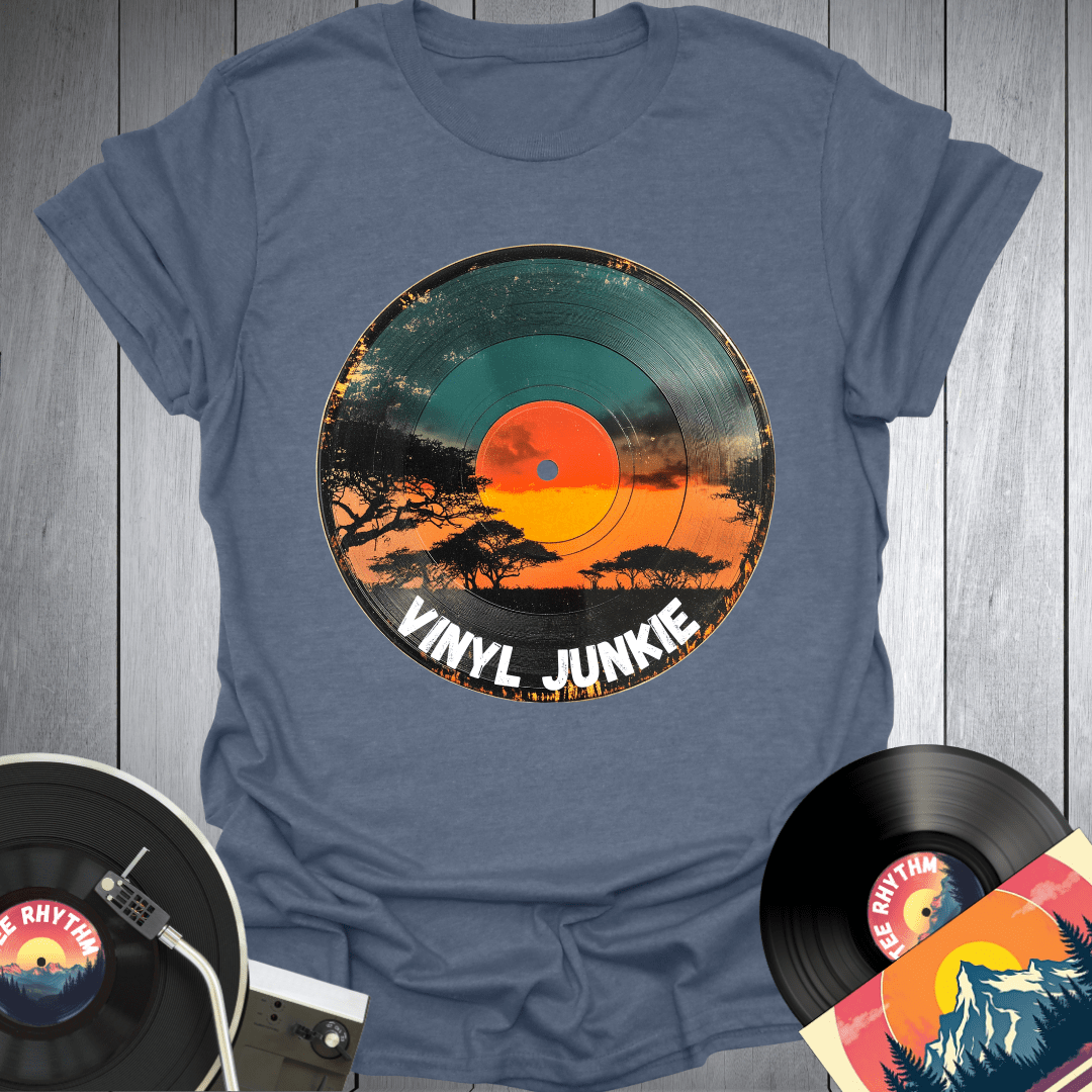 Sunset Vinyl Junkie T-Shirt