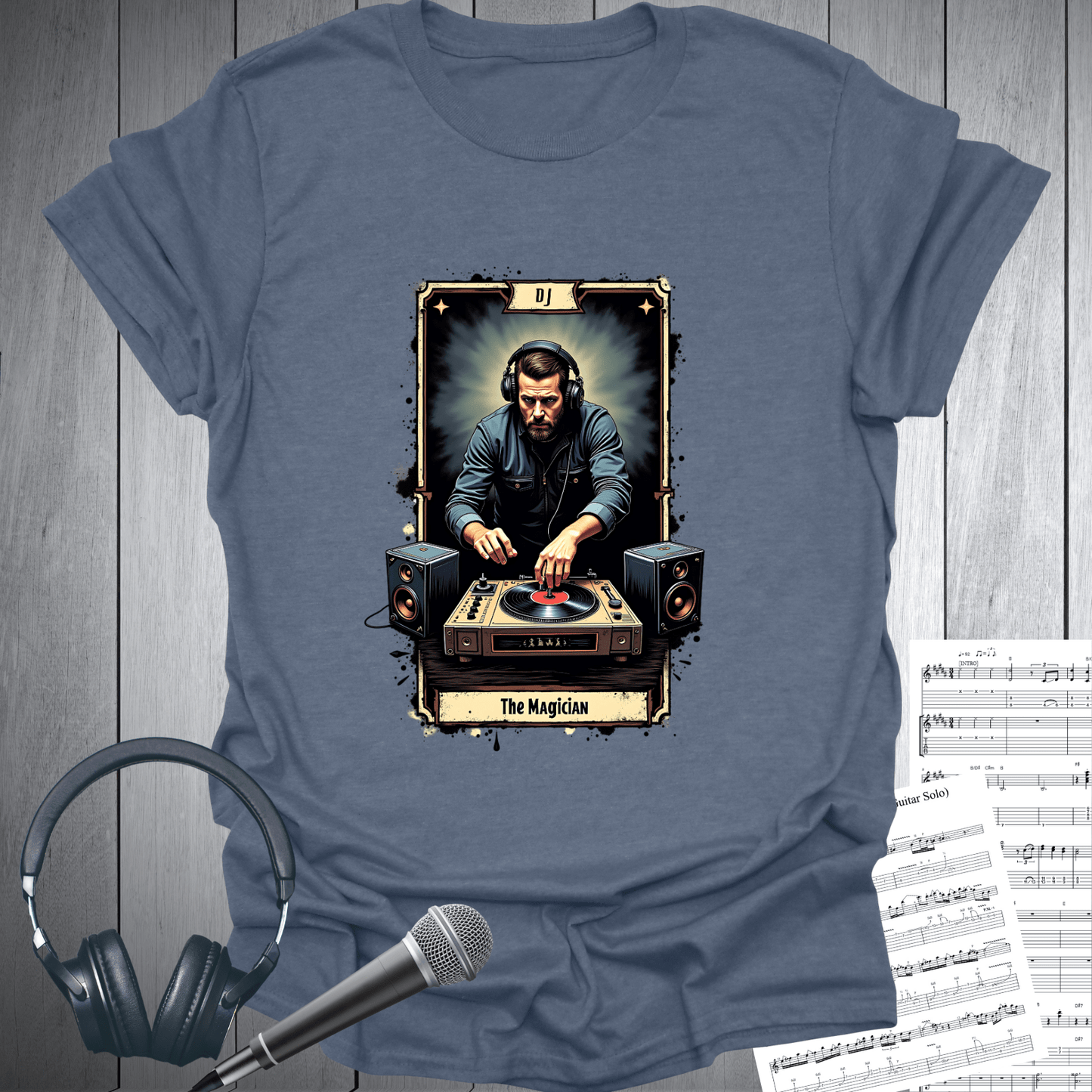 The Magician "Tarot Card Vibe" Vinyl DJ T-Shirt