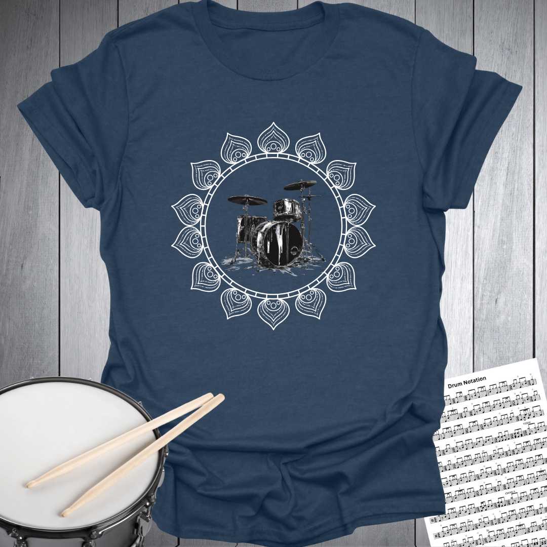 Mandala Drum Melting T-Shirt