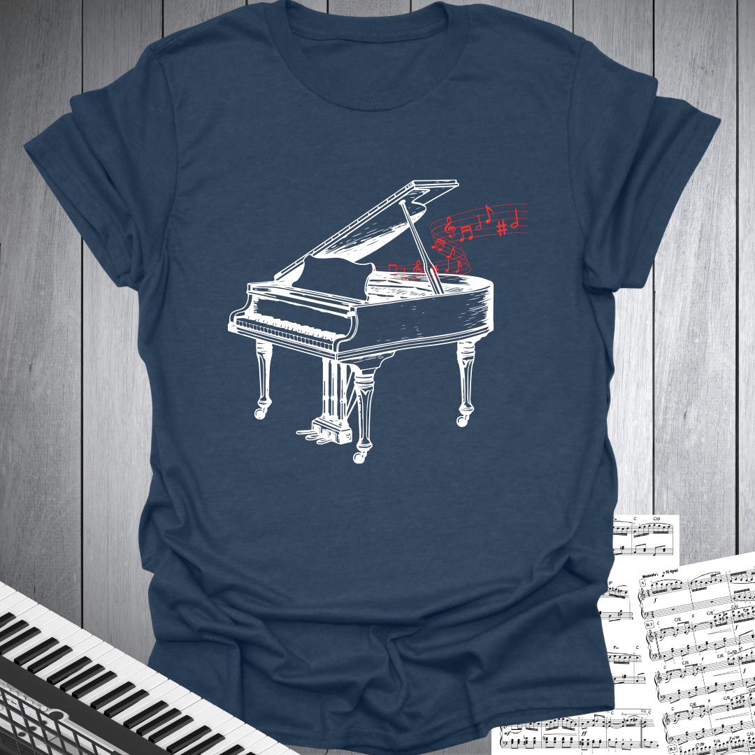Piano And Notes T-Shirt