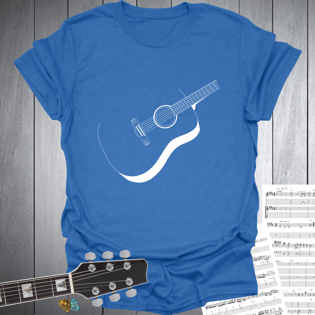 Acoustic Guitar Minimalist T-Shirt