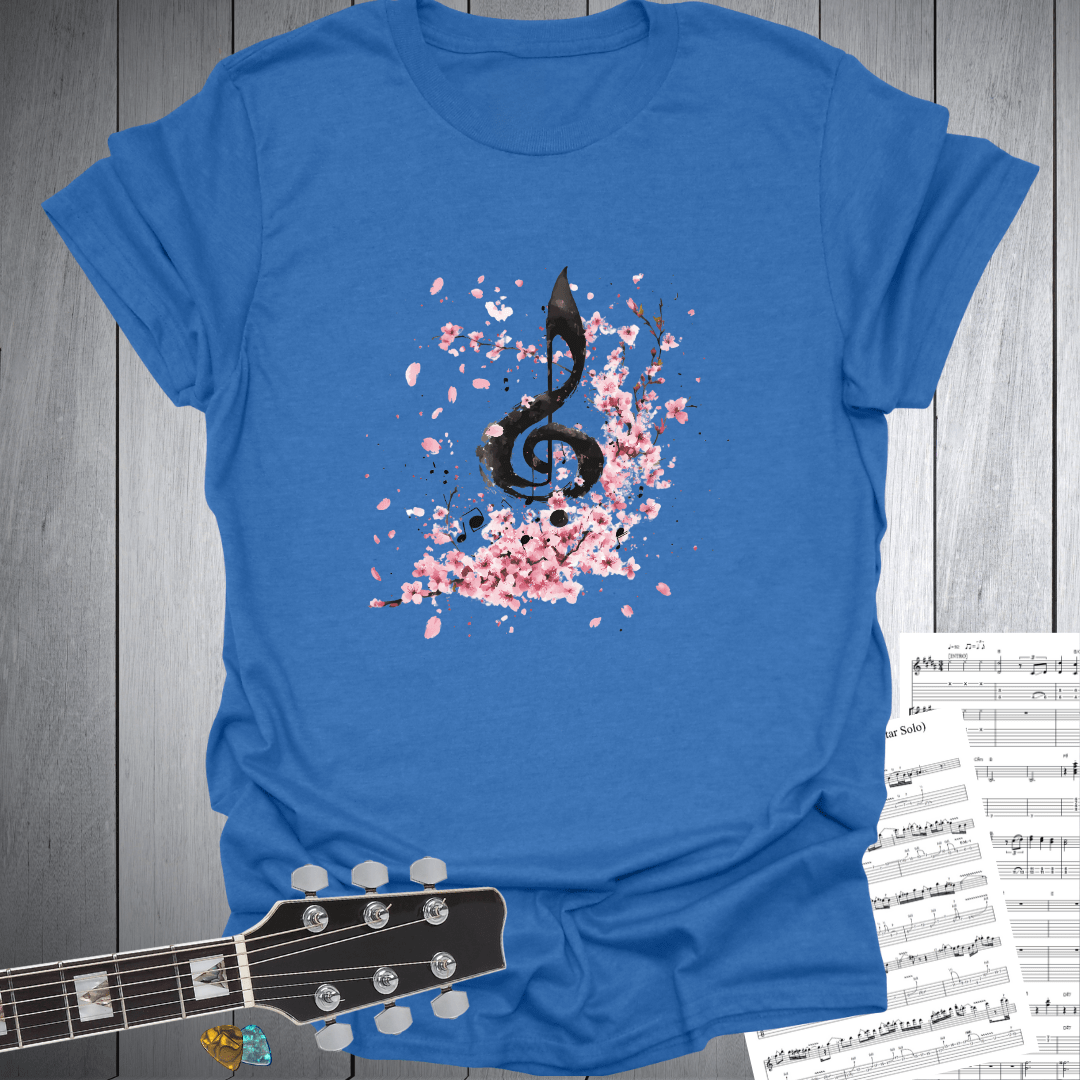 Cherry Blossom Harmony Note T-Shirt