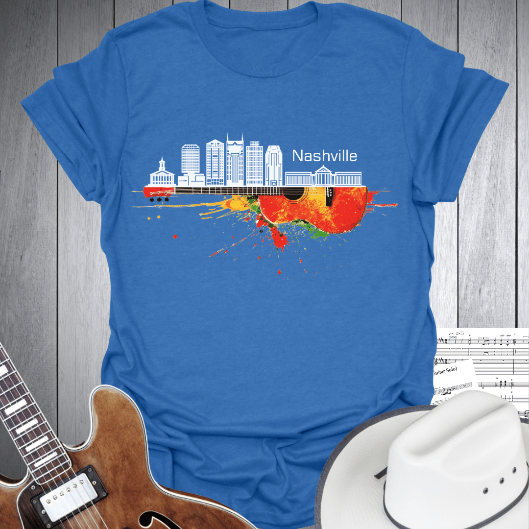 Nashville Guitar Skyline T-Shirt