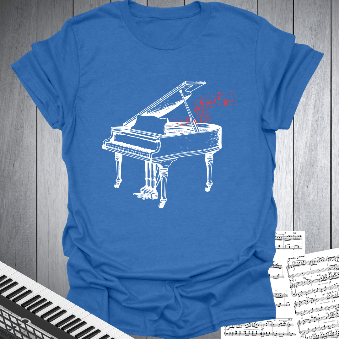 Piano And Notes T-Shirt