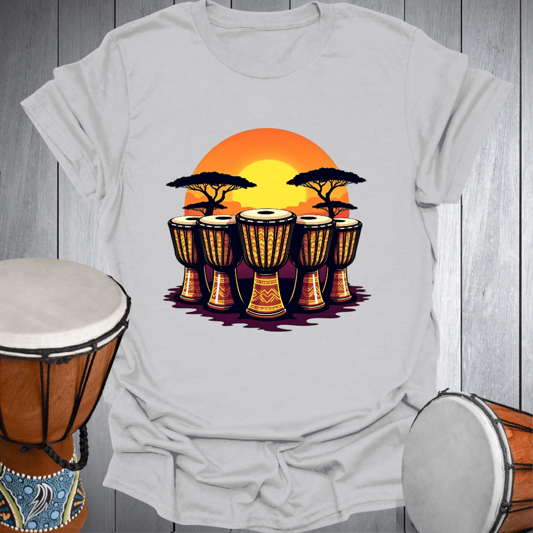Djembe Drum Sunset T-Shirt