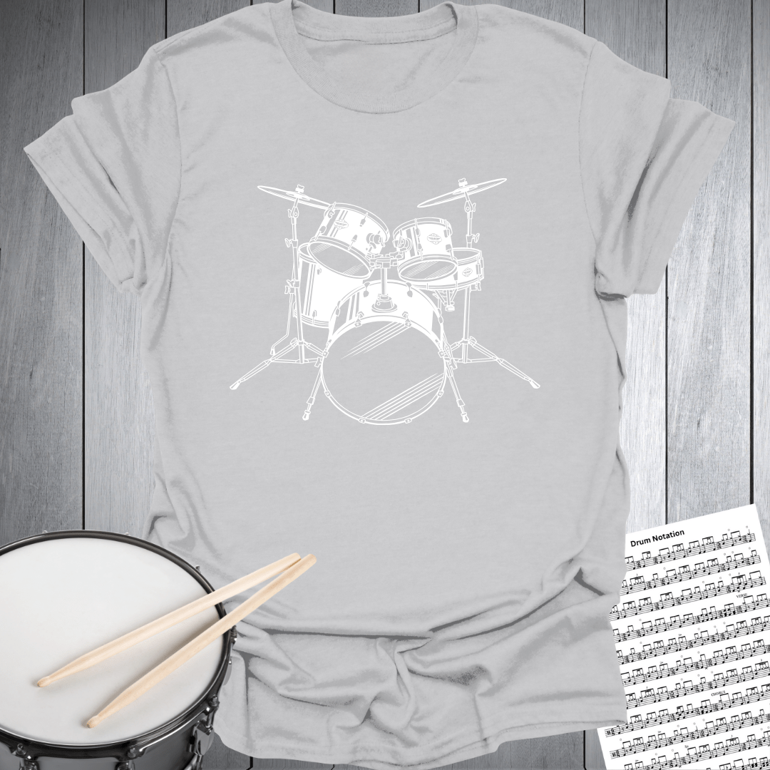 Drum Set Graphic T-Shirt