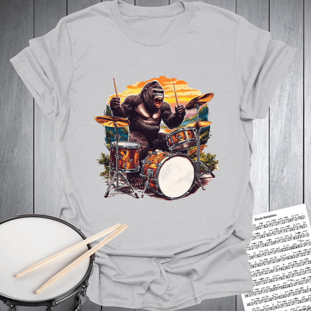 Gorilla Drummer T-Shirt