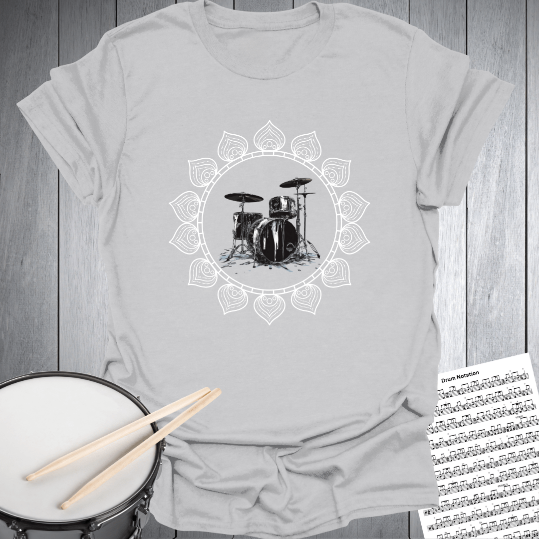 Mandala Drum Melting T-Shirt