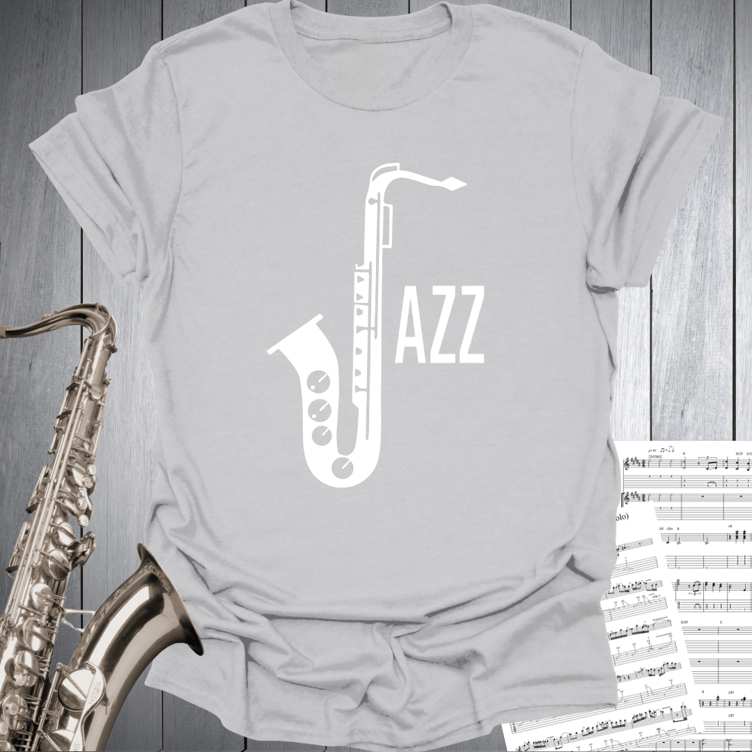 Minimalist Jazz Sax Tee T-Shirt