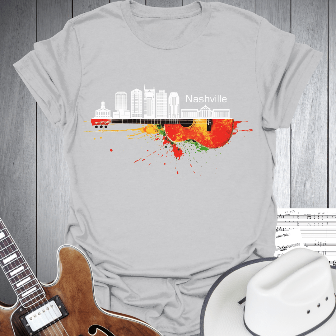 Nashville Guitar Skyline T-Shirt