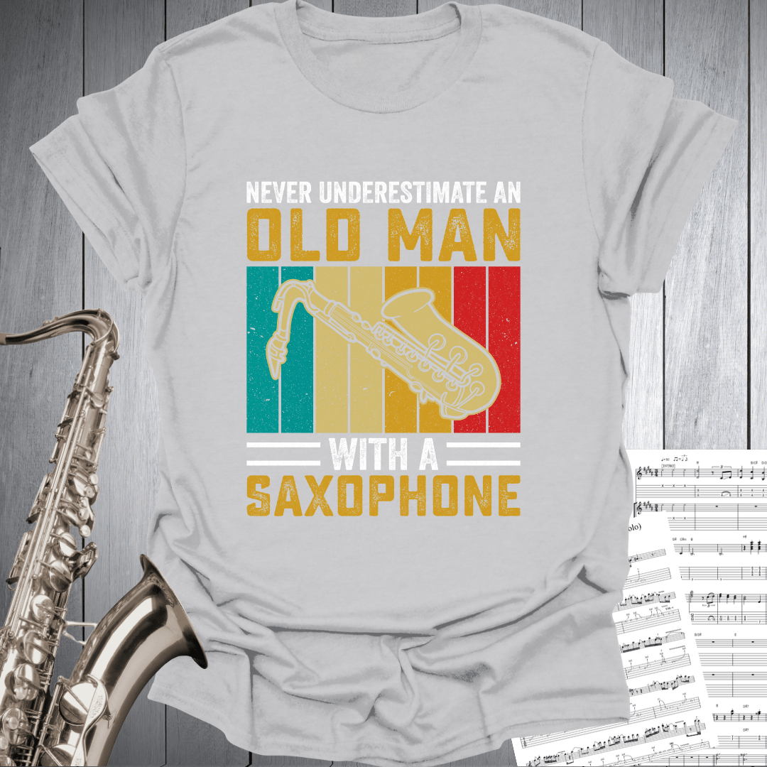 Old Man With Saxophone T-Shirt