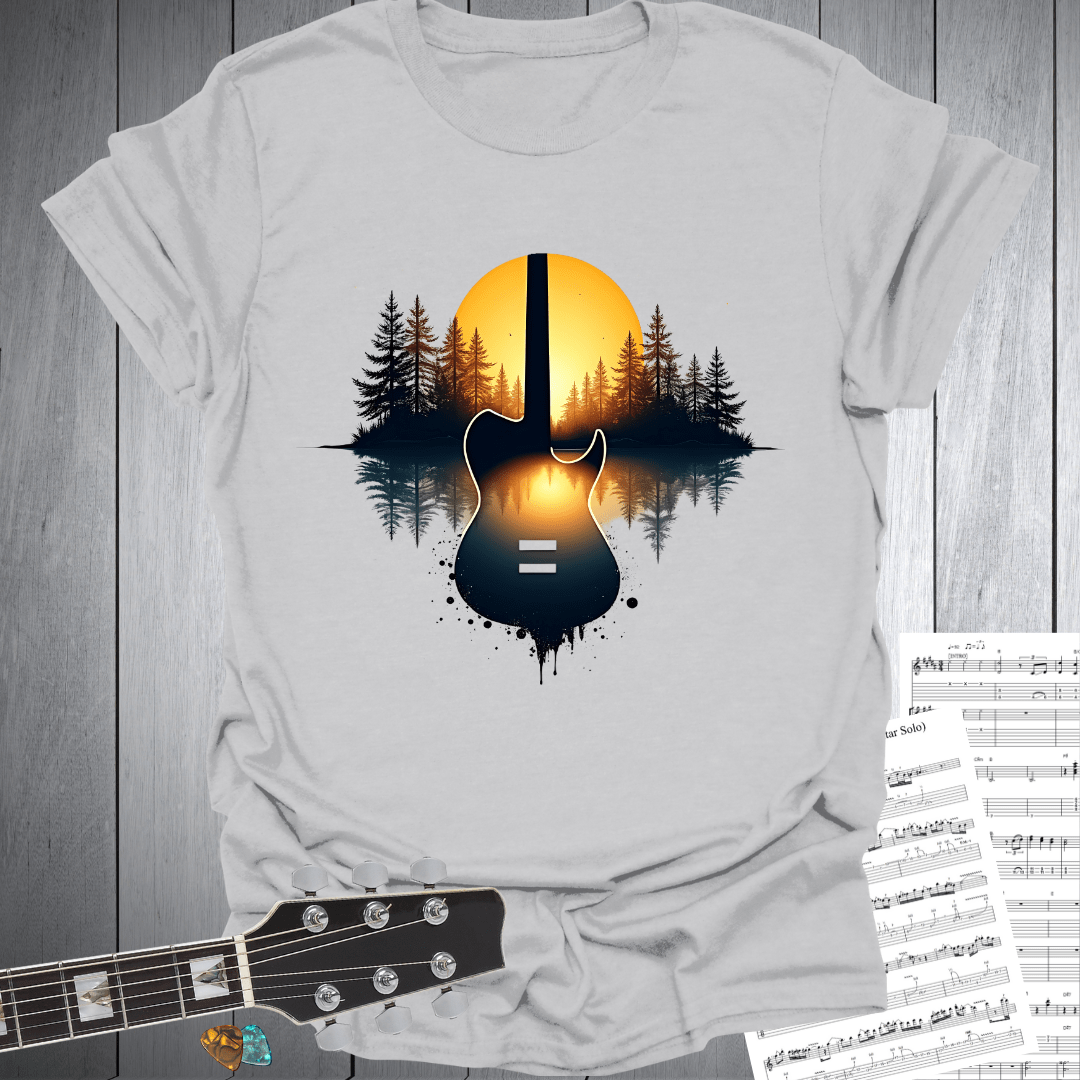 Sunset Guitar Serenity T-Shirt