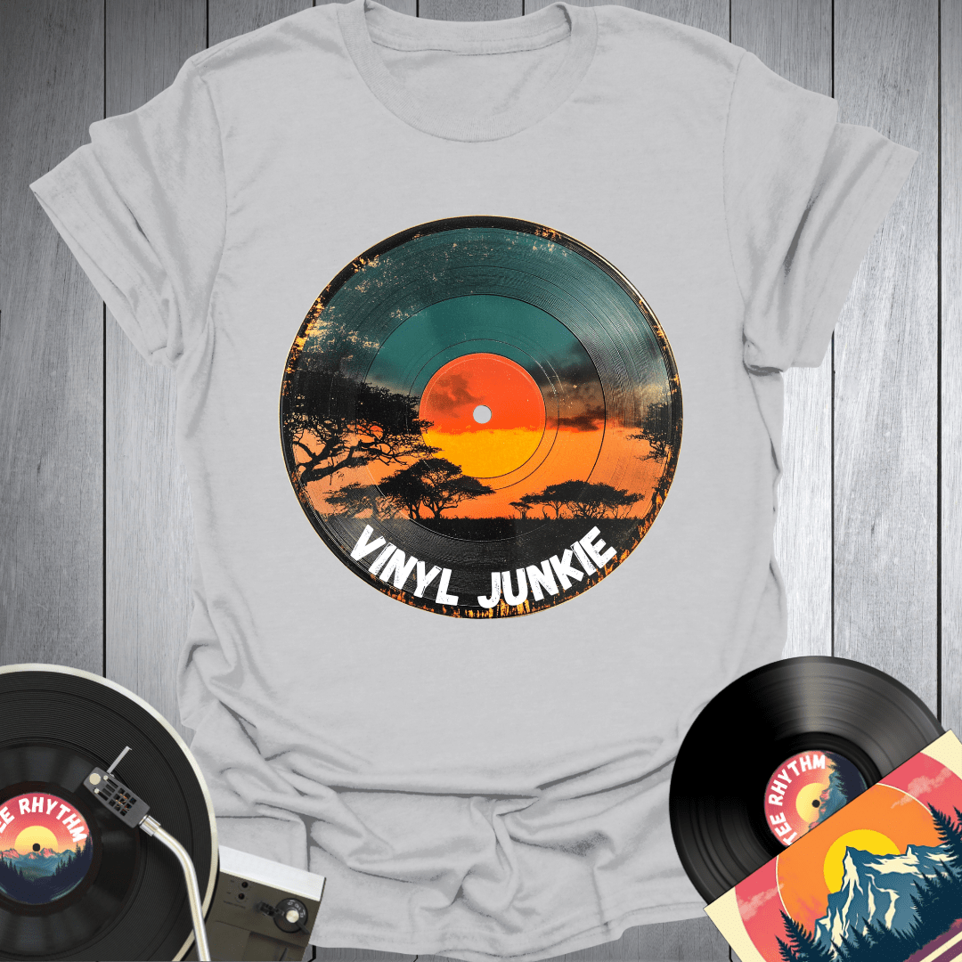 Sunset Vinyl Junkie T-Shirt