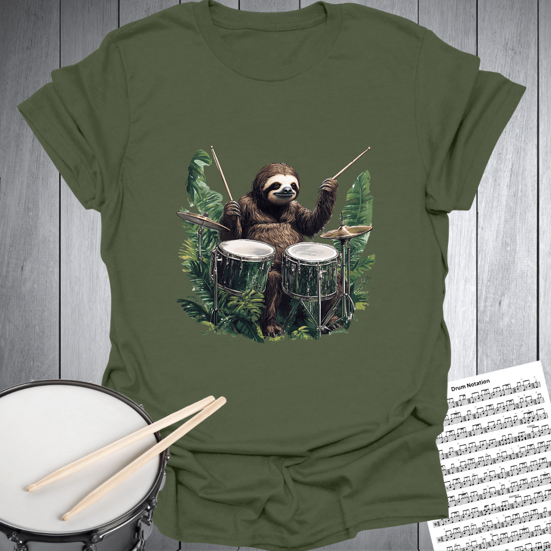 No Sloth Drumming T-Shirt