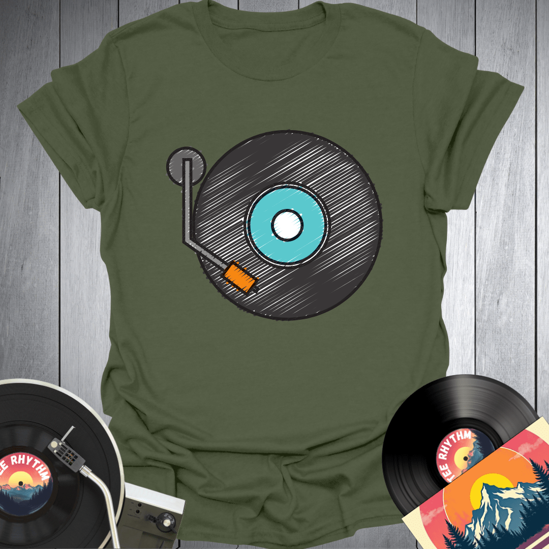 Vinyl Turntable Addict T Shirt