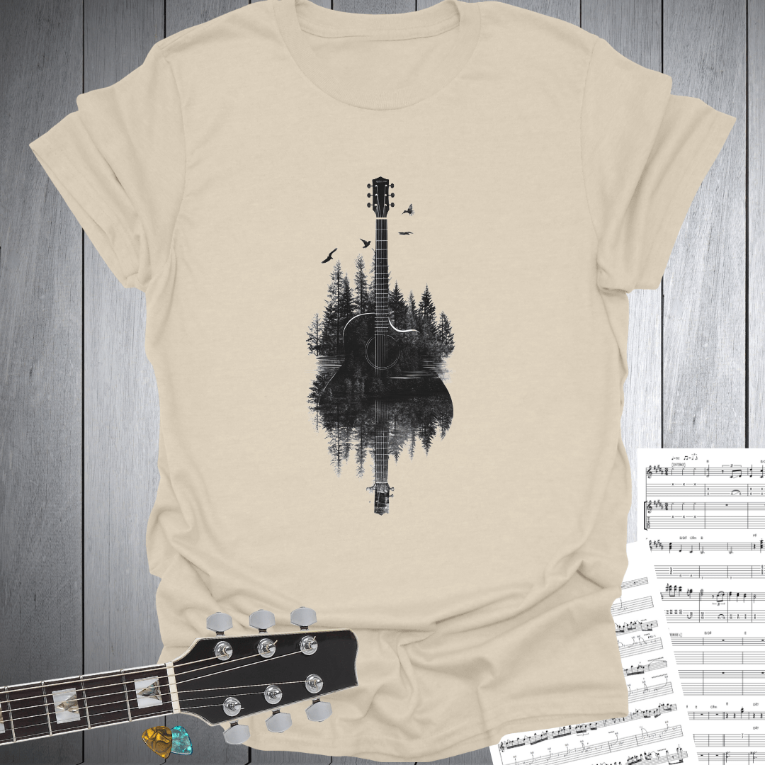 Calm Lake Guitar T-Shirt