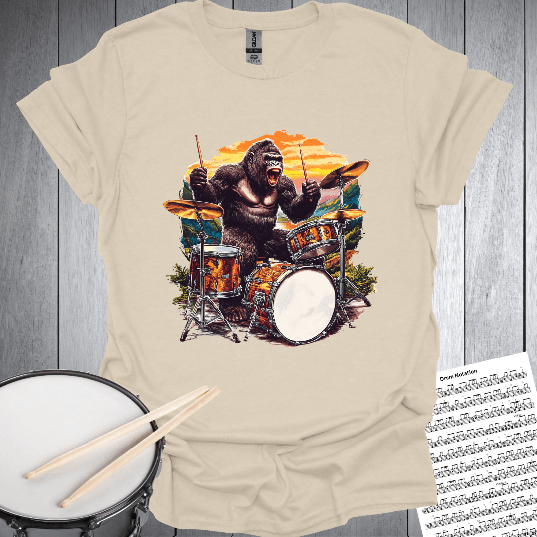 Gorilla Drummer T-Shirt