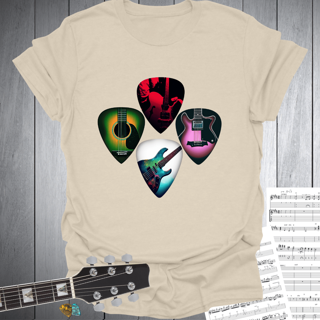 Guitar Picks Graphic T-Shirt